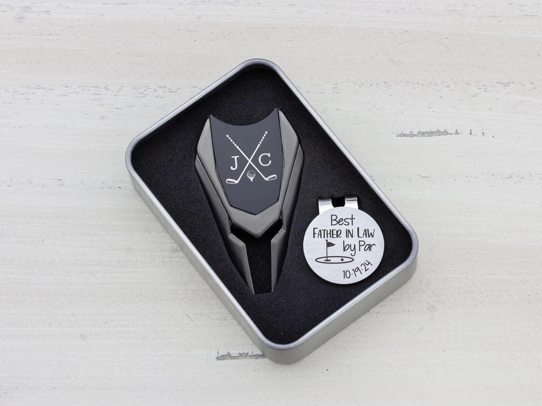 Personalized Golf Ball Marker Divot Tool Father of the Groom Gift From Bride, Father in Law Weddi... | Etsy (US)