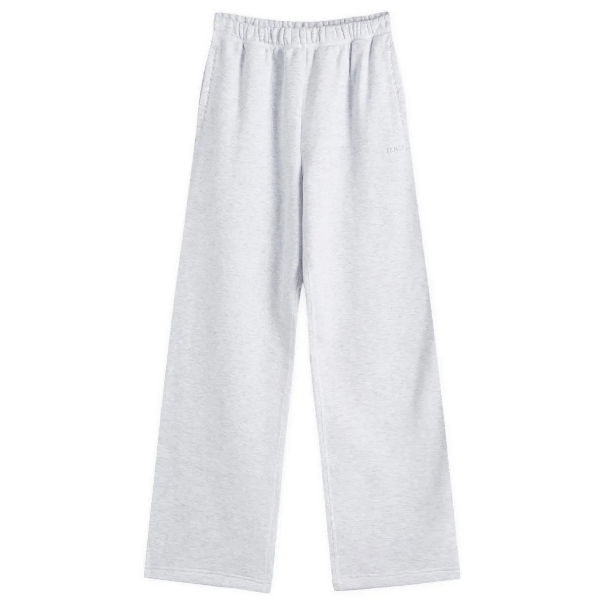 SKIMS Women's Cotton Fleece Classic Straight Leg Pant in Light Heather Grey, Size Large | END. Clothing