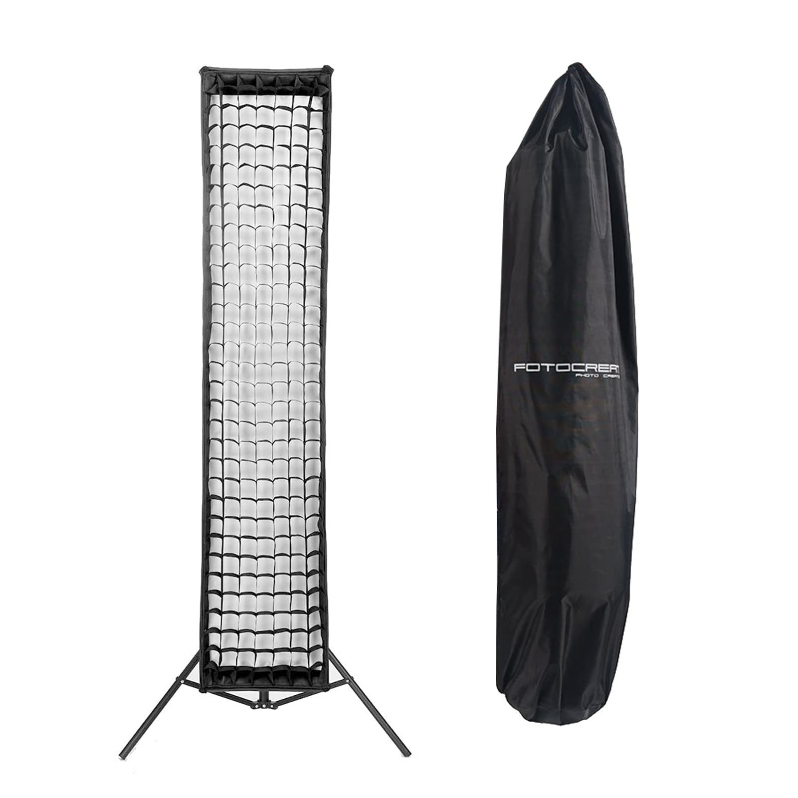 14"×63"(35×160cm) Quick Folding Bowens Mount Strip Softbox with Honeycomb Grid for Studio Flash Speedlite(one pcs) | Amazon (US)