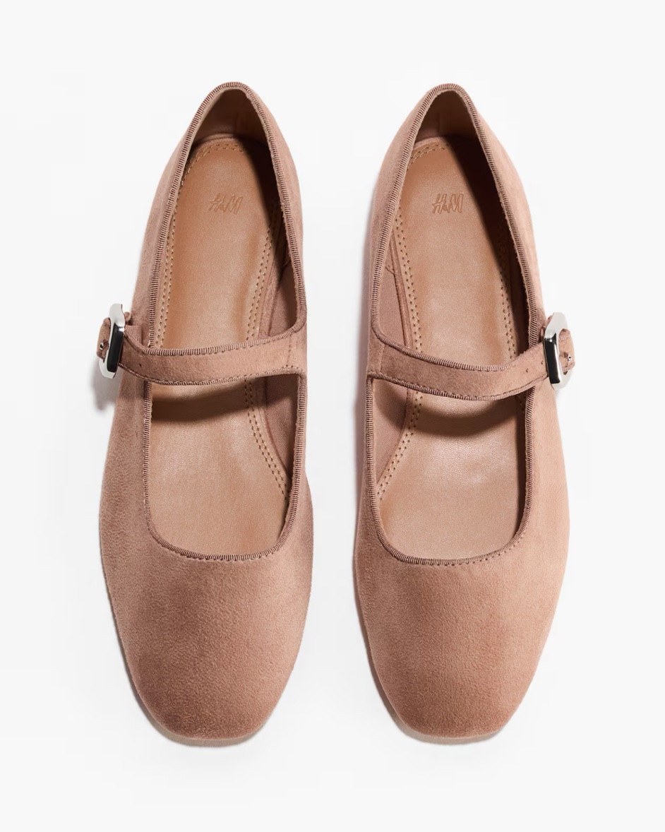 Tan Mary Jane ballet flats

#LTKSeasonal