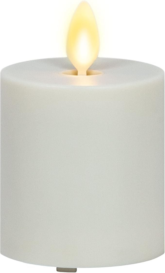 Luminara Outdoor Votive Flameless LED Candle, Pearl Ivory 2" x 3.2", Moving Flame Battery Operate... | Amazon (US)