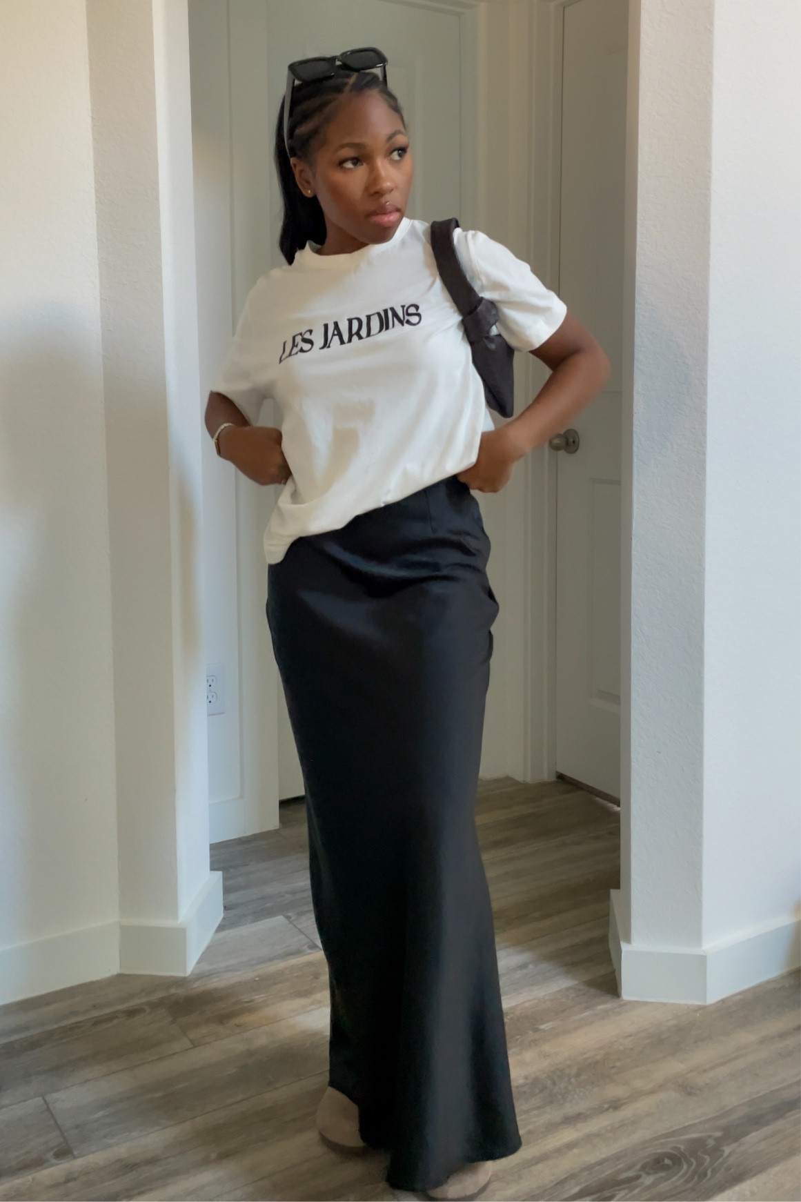 fall outfit inspo with black satin maxi skirt 

Birkenstocks dupe, fall lookbook, oversized shirt, clogs, mules, taupe, suede

#LTKstyletip #LTKSeasonal