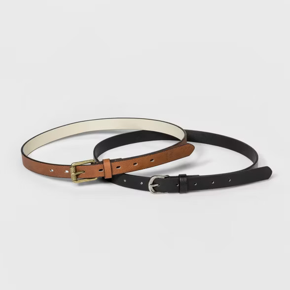 Women's Tribal Engraved Belts - Universal Thread™ Black/Brown | Target