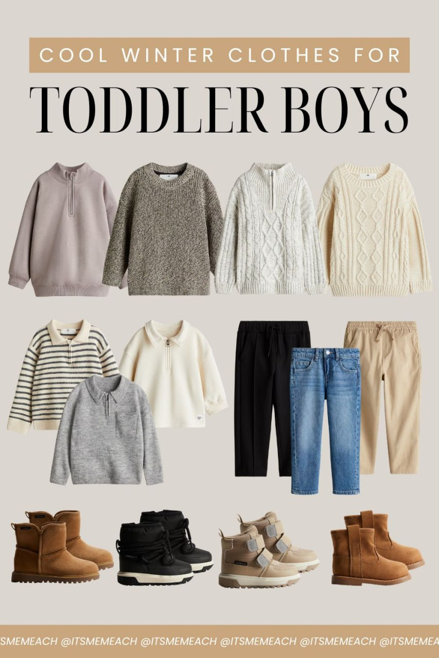 Winter outfits for toddler boys that are both stylish and practical. I love these cozy sweaters, soft pullovers, comfy joggers, and classic denim picks for layering all season long. Perfect for daycare, weekends, and family outings. 

 #LTKGiftGuide #LTKSeasonal #LTKKids