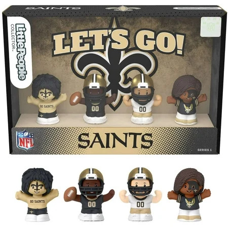 Fisher-Price Little People New Orleans Saints Four-Piece NFL Collector Set | Walmart (US)