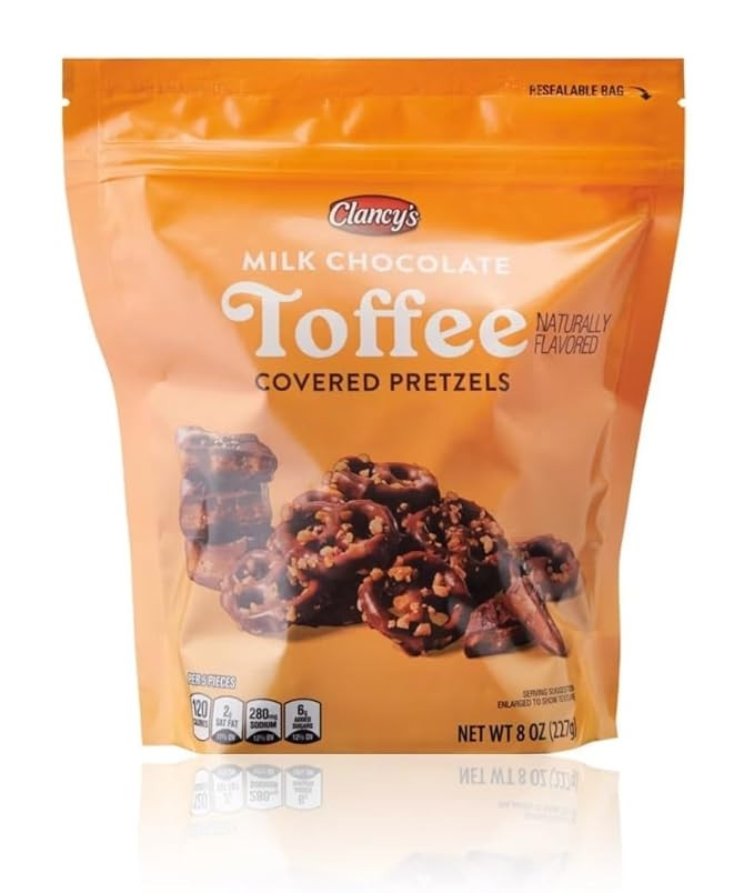 Clancy’s Covered Pretzels (Pack of 1, Milk Chocolate Toffee) | Amazon (US)