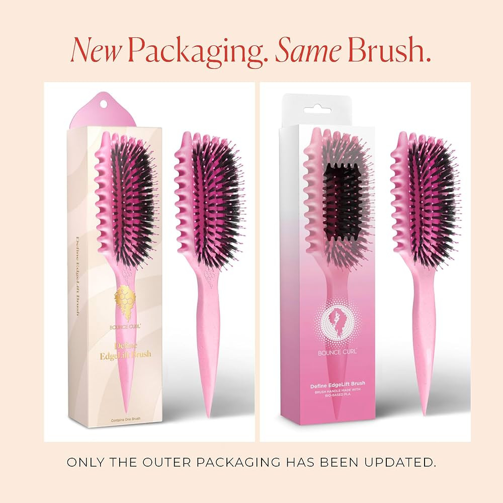 Bounce Curl Define EdgeLift Brush, 5-in-1 Tool for Effortlessly Defined Curls, Waves & Coils, Red... | Amazon (US)