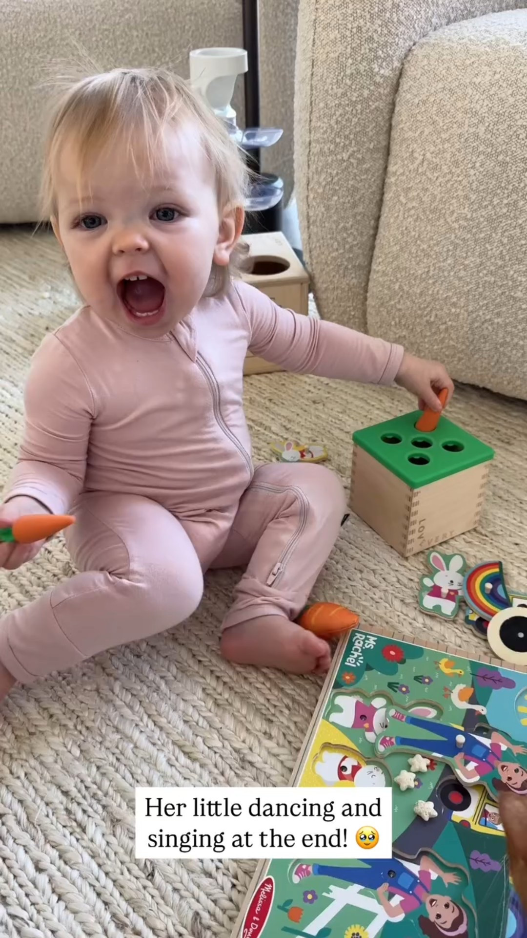 Her little singing and dancing at the end! 🥹 

 #LTKBaby #LTKKids #LTKWatchNow