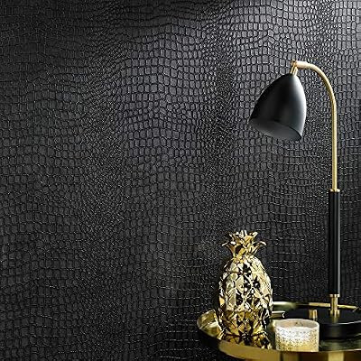 Graham & Brown 32-659 Crocodile Black Wallpaper | Amazon (US)