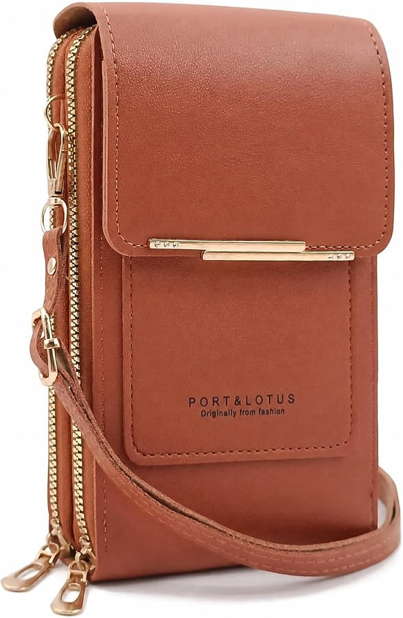 PORT&LOTUS Small Cell Cross Body Purses for Women Mini Shoulder Handbags Zipper Crossbody Bags | Amazon (US)
