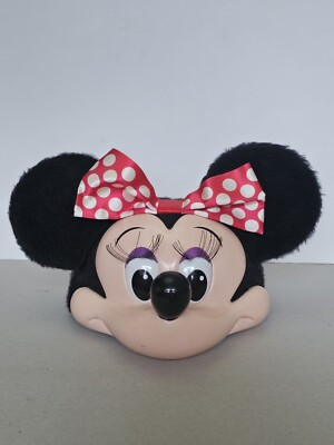 Vintage MINNIE MOUSE 90s Snapback Hat 3D Head Hard Plush Ears Molded Face Adult  | eBay | eBay US
