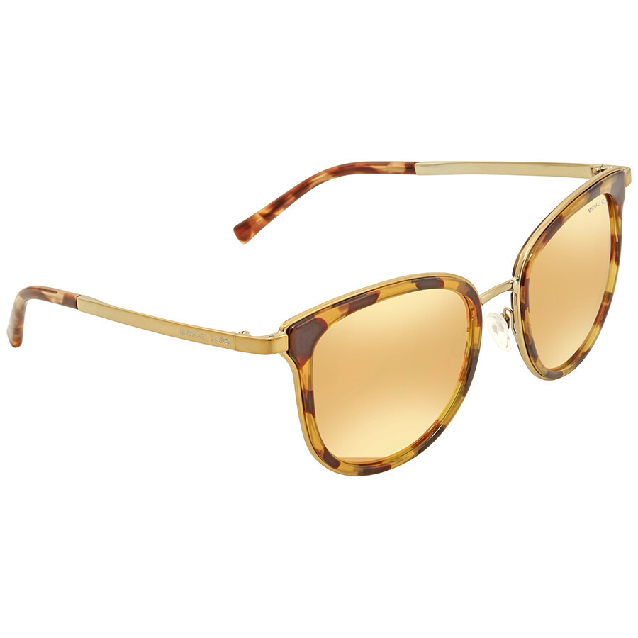 Michael Kors Adrianna Liquid Rose Gold Mirror Square Ladies Sunglasses MK1010-11997J-54 | Jomashop.com & JomaDeals.com
