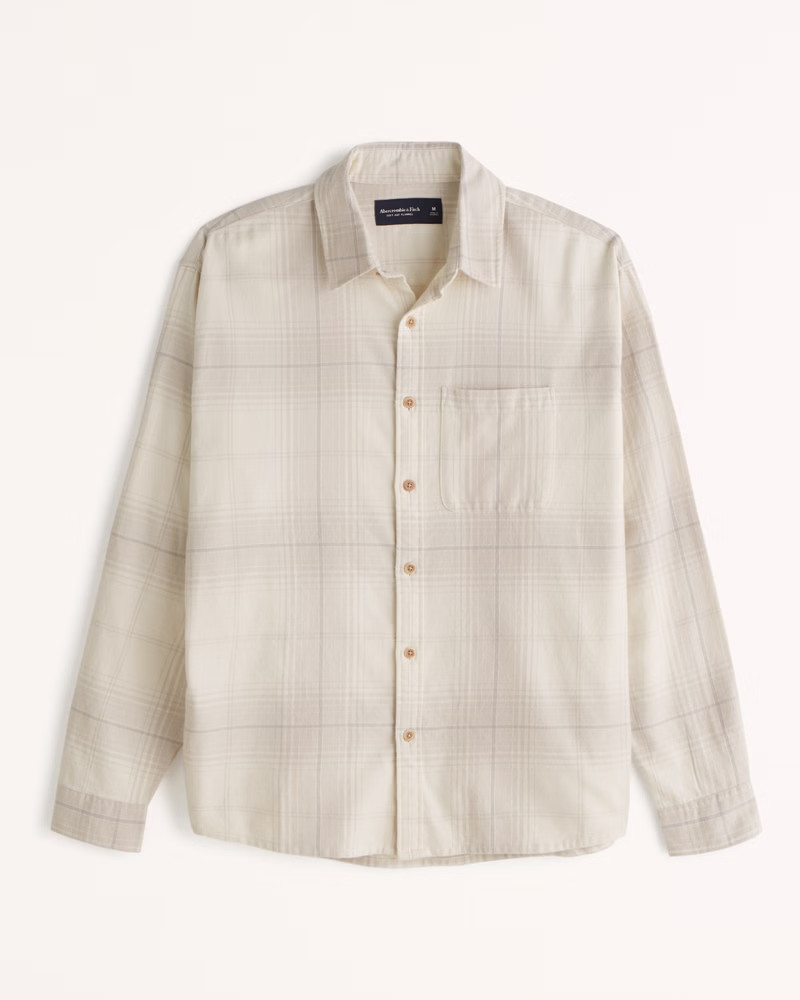 Men's 90s Relaxed Flannel | Men's Tops | Abercrombie.com | Abercrombie & Fitch (US)