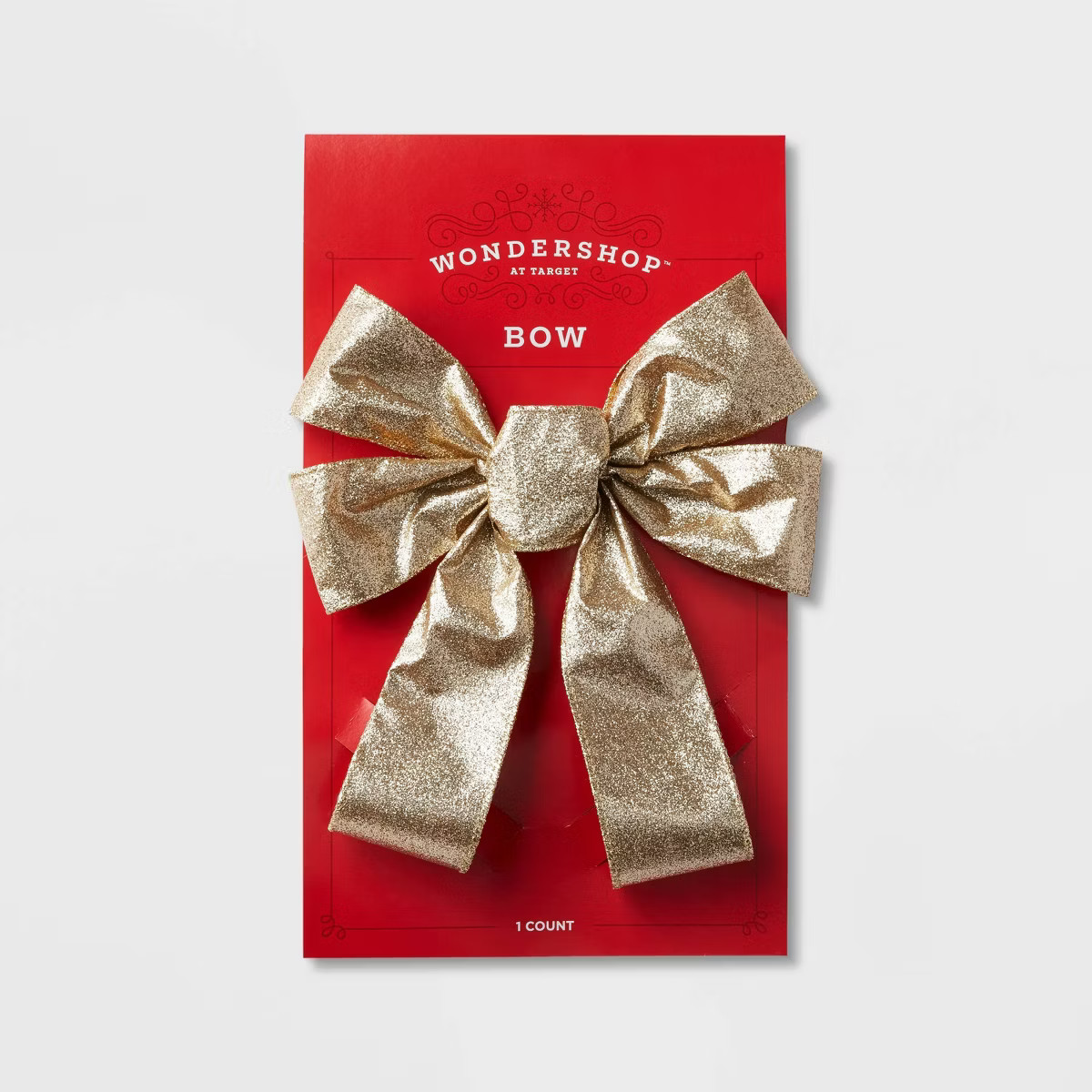Glitter Fabric Christmas Bow Gold - Wondershop™ | Target
