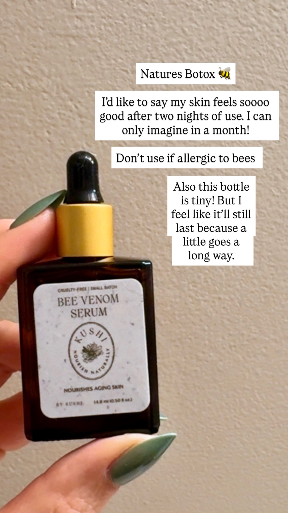 Natures Botox! Yes please! 
This makes my skin feel so nice! I’ve just started using this so I haven’t had time to see wrinkle results but my skin is silky soft. It feels nice on my face and honestly I’m pumped to see in one month!

#LTKOver40 #LTKBeauty #LTKselfcare