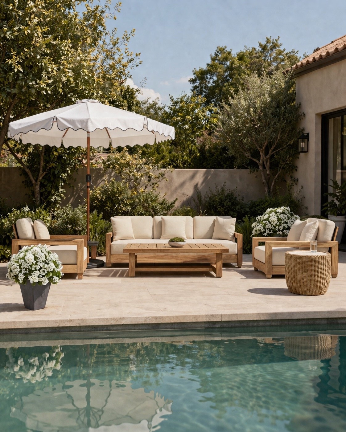 This is the kind of pool setup you actually want to spend all day in—easy, relaxed.🤍
Everything’s from Wayfair—linked

#LTKSaleAlert #LTKHome