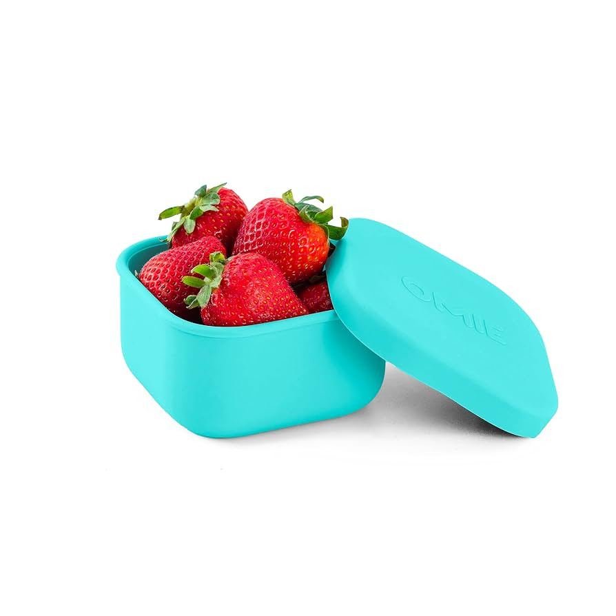 OmieBox Silicone Leakproof Snack Containers To Go, Food Storage Containers with Lid - BPA Free, A... | Amazon (US)