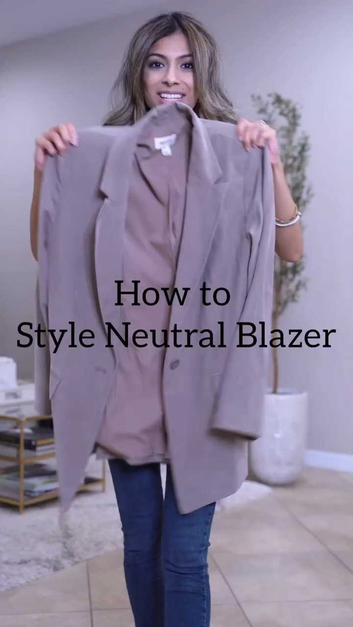  Neutral blazer styling


#LTKworkwear #LTKfindsunder100 #LTKVideo