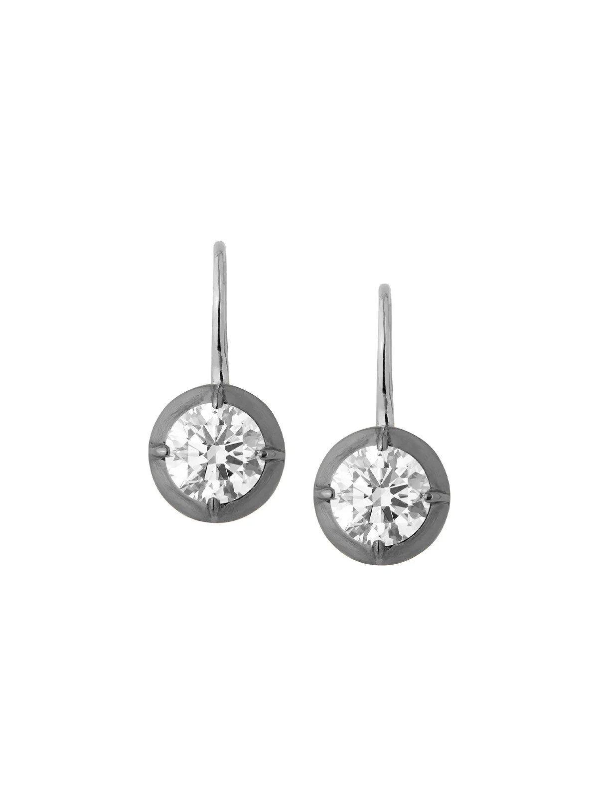 LUCIEN LATCHBACK EARRINGS IN MOISSANITE | Dorsey