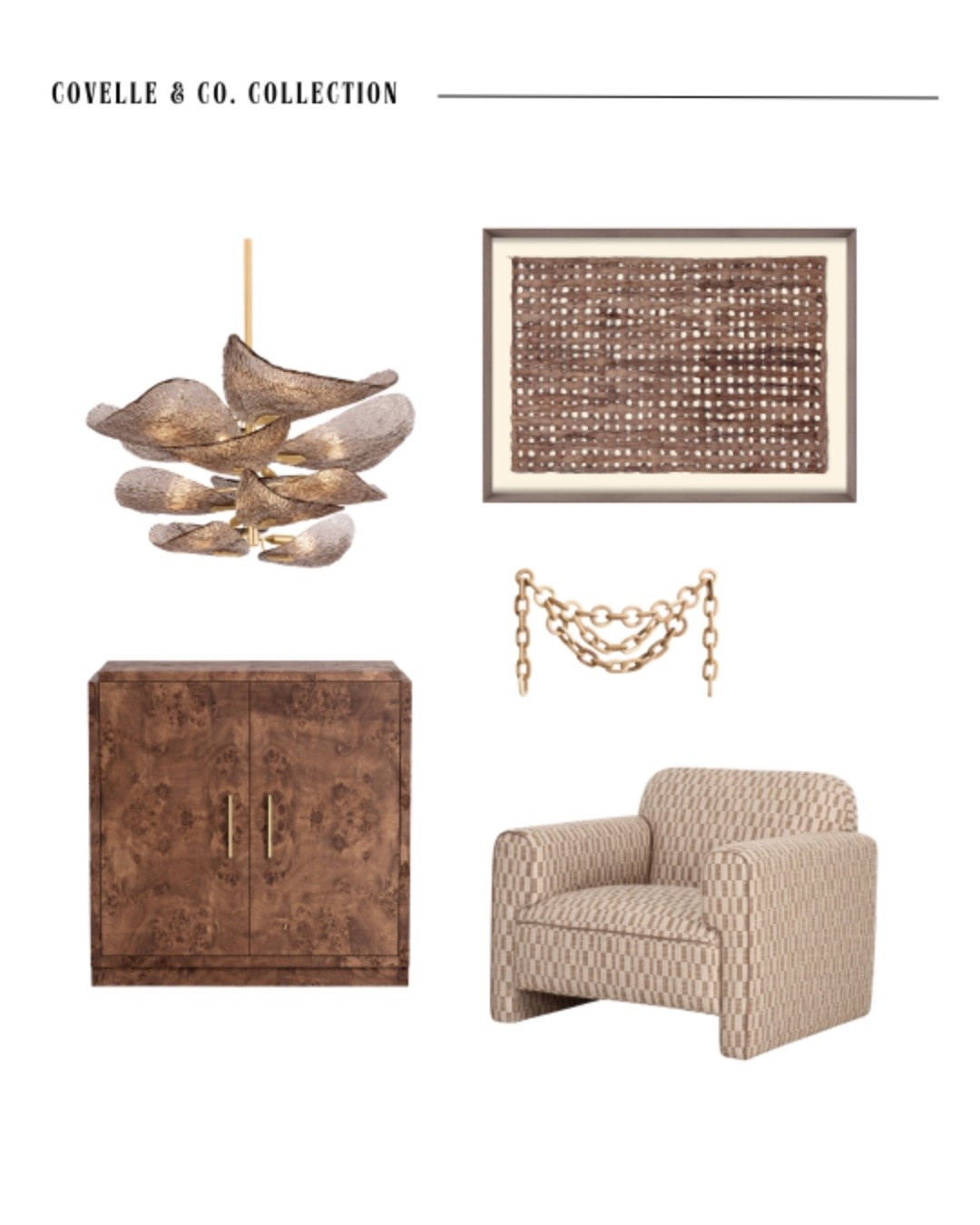 Brown is having a moment… and honestly, we’re here for it. 🤎

For this week’s Covelle & Co. Collection, we’re leaning into the beauty of brown tones — rich woods, warm leathers, moody finishes, and layered textures that make a space feel instantly elevated and lived in.

Think:
• A statement cabinet that grounds the room
• A perfectly sculptural side chair
• A chandelier that brings warmth instead of glare
• Wall art that adds depth and character
• Thoughtfully curated decor that ties it all together

Brown isn’t boring — it’s timeless, grounding, and effortlessly sophisticated when done right.

At Covelle & Co., this is exactly how we approach design: layering pieces that feel curated, intentional, and built to last. Because the right mix of materials and tones is what turns a house into a home.

✨ Save this guide for your next design project.
✨ Share it with someone who loves a warm, sophisticated space.
✨ Follow along for our weekly collections — where we break down the pieces that make great design work.

Design. Build. Sell. That’s the Covelle & Co. difference.

#CovelleAndCo #Covelle&CoCollection #InteriorDesignInspo #BrownTones #WarmInteriors

#LTKSaleAlert #LTKHome #LTKdayinmylife