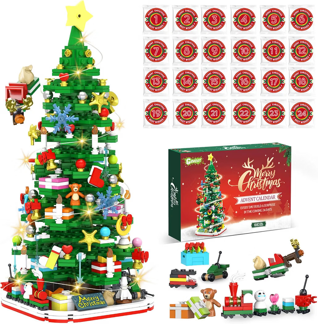 Advent Calendar 2026 Adult Teen Boy Girls Kids Christmas Tree Building Set | Amazon (US)