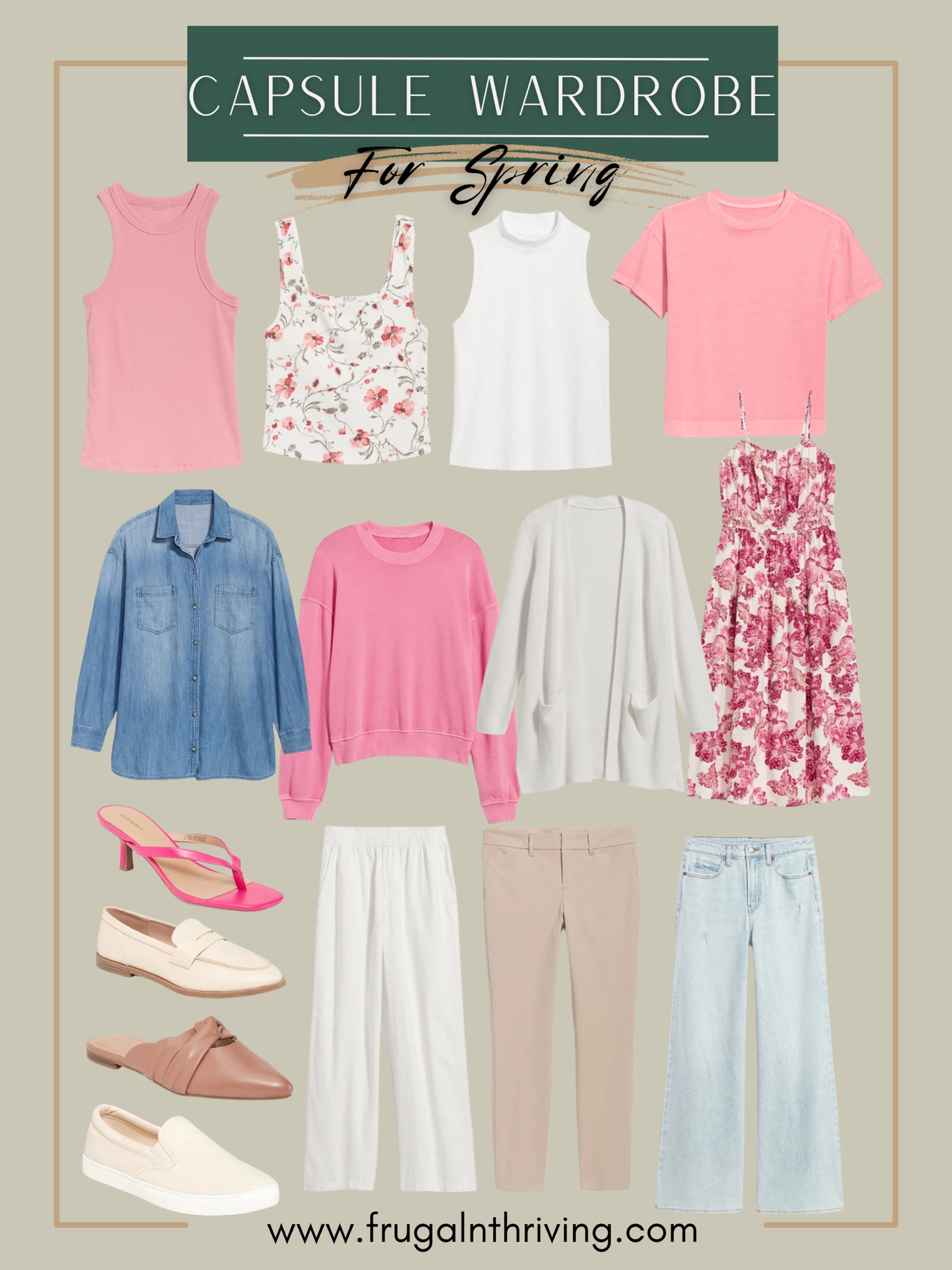 Spring capsule wardrobe inspiration 🌸

#springwardrobe #springfashion #capsulewardrobe #oldnavy #womensfashion

#LTKstyletip #LTKSeasonal #LTKunder50