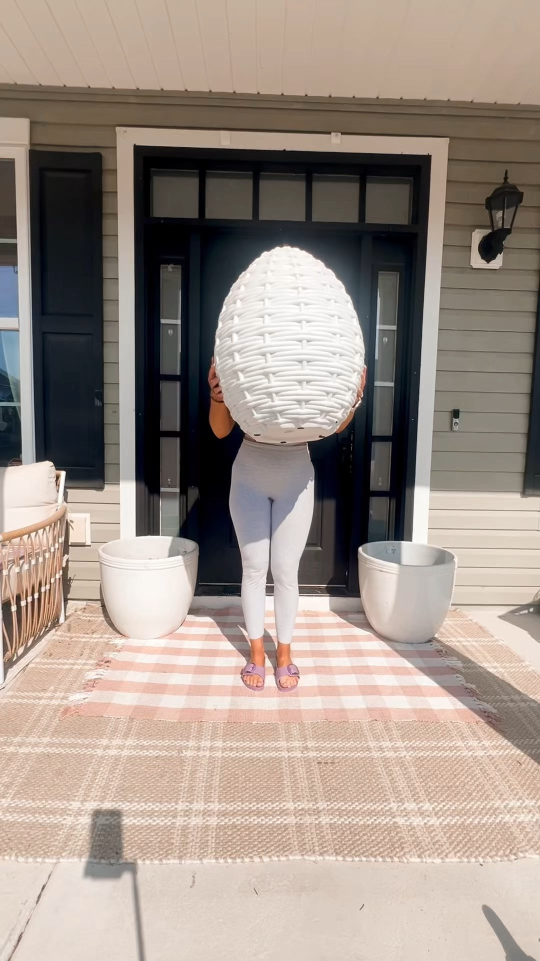 Easter front porch decor 