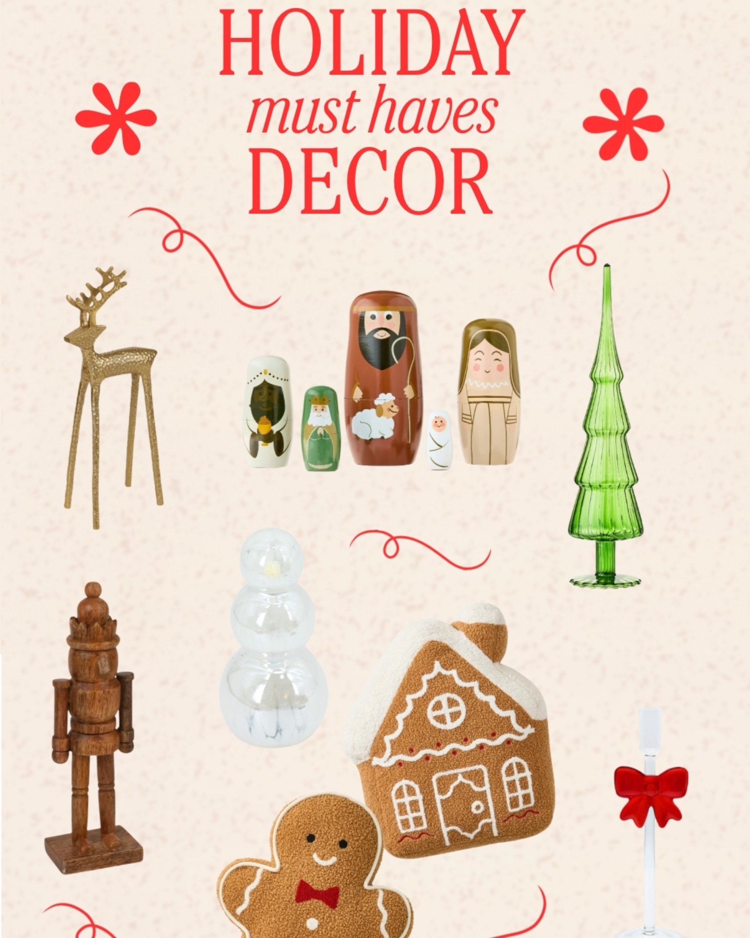 Holiday decor I am loving this year. 

#LTKFindsUnder100 #LTKHoliday #LTKSeasonal