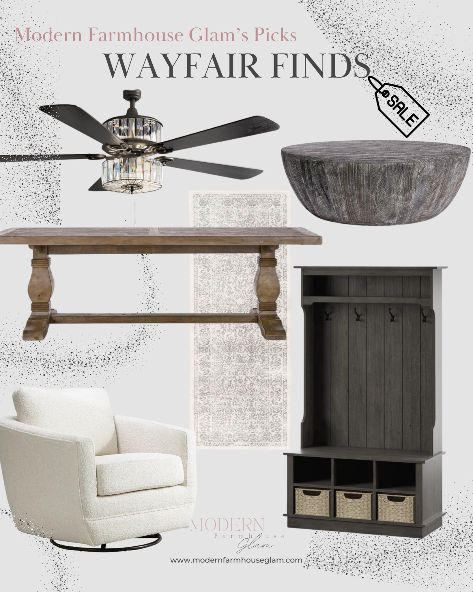 Wayfair favorite finds and on sale! Furniture, ceiling, fan, coffee, table, wooden kitchen, dining room, table, hallway tree, chairs, home decor 

#LTKHome #LTKMostLoved #LTKSaleAlert