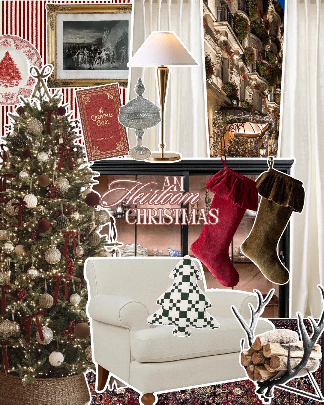 There’s something special about a living room that feels collected. A space where every piece, whether found last week or fifty years ago, seems to belong together.
For this Heirloom Christmas edit, I wanted to show how new pieces can complement the old:
 • a soft, modern sofa layered with vintage textiles from Wayfair
 • a crystal vase that catches the light just so from Etsy! Perfect filled with winter greenery
 • and an antique display cabinet that holds it all together, quietly telling its story in the corner from Etsy.
The beauty of timeless design isn’t in matching, it’s in mixing.
 New beside old, shine beside patina, present beside memory.
So as you style your space for the holidays, think less about trends and more about balance. Choose pieces that bring out the history already living in your home that make it feel warm, grounded, and uniquely yours.
✨ What’s one piece in your living room thats heirloom worthy?
#plaidchristmas #ralphlauren #curatedhome #cozycottage #nancymeyers  #CraftingHistoryIntoYourHome #TimelessInteriors #CollectedHome

#LTKHome #LTKSeasonal #LTKHoliday
