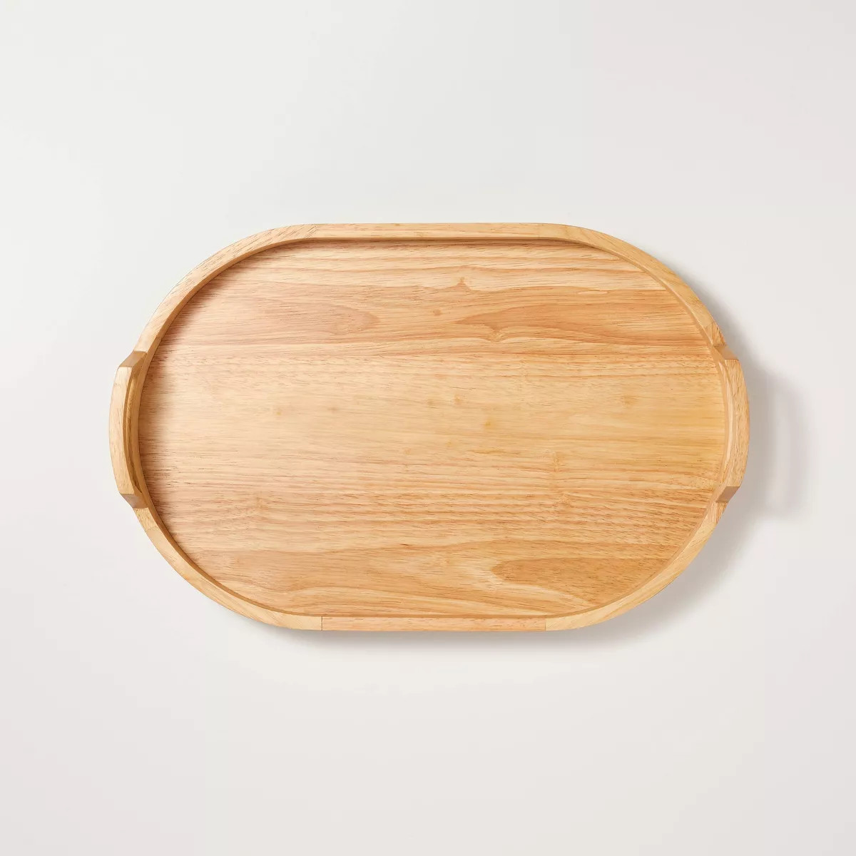 20"x13" Decorative Oval Wood Tray Natural - Hearth & Hand™ with Magnolia | Target