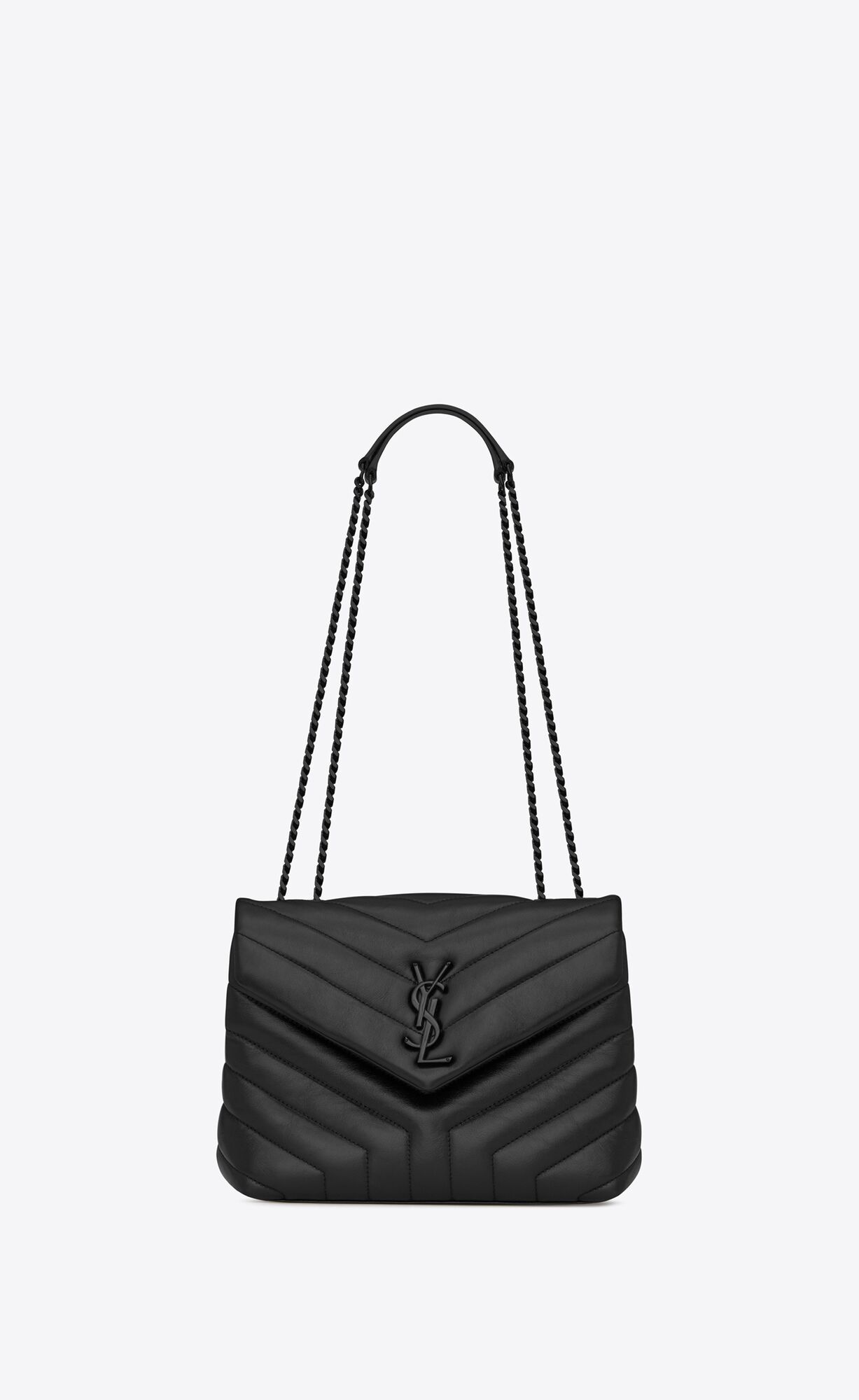 BAG WITH FRONT FLAP, FEATURING INTERLACED METAL YSL INITIALS, A LEATHER AND METAL CHAIN STRAP THA... | Saint Laurent Inc. (Global)
