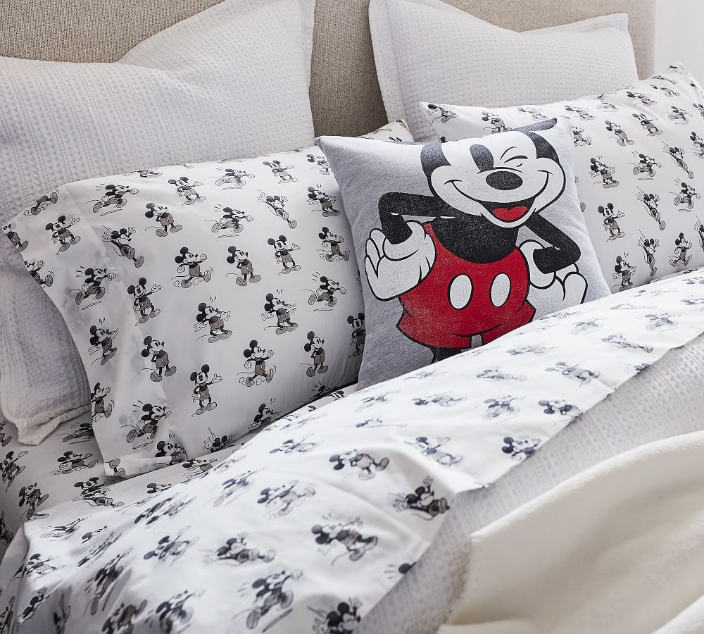 Disney Mickey Mouse Organic Cotton Sheet Set, Cal. King | Pottery Barn (US)