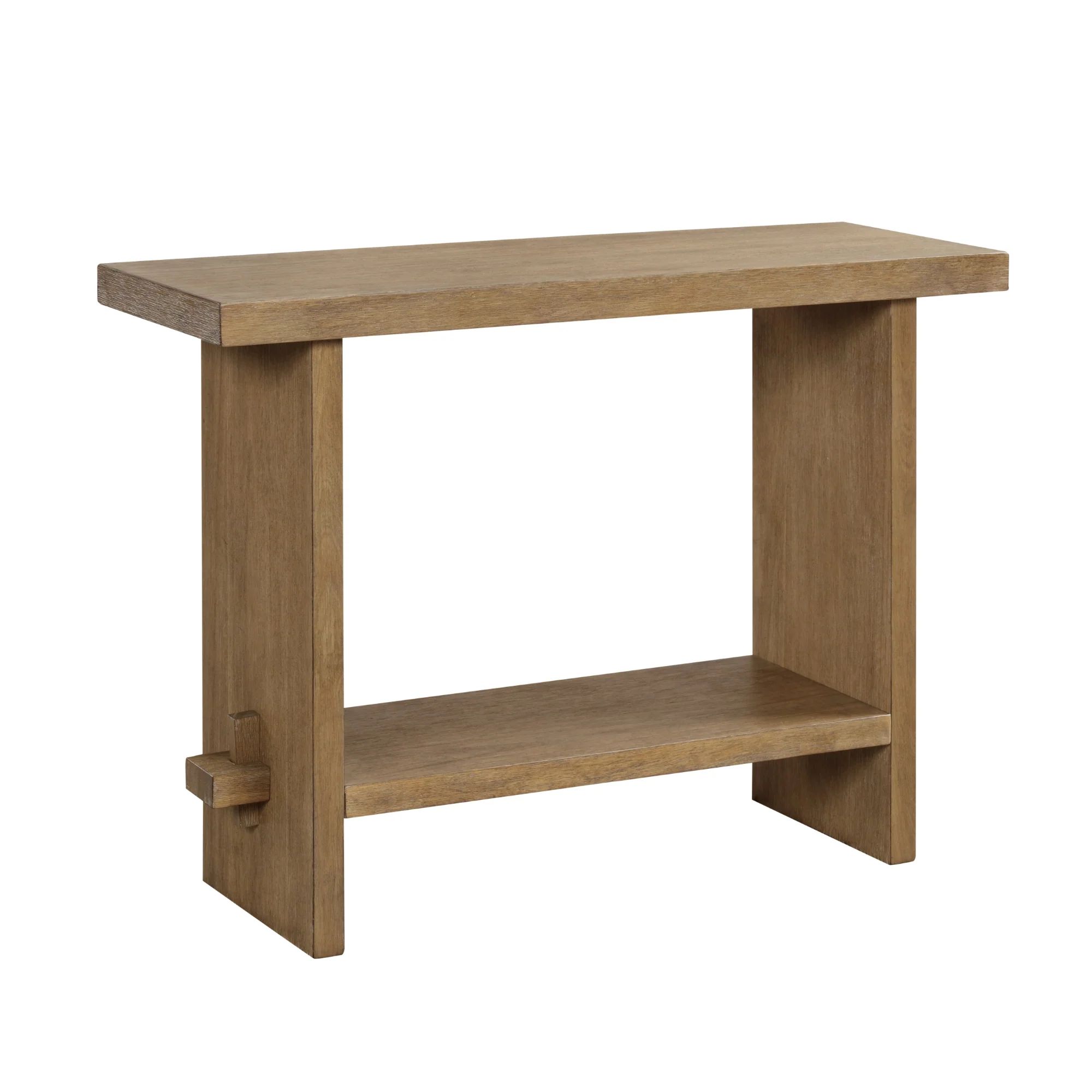 Virgo Farmhouse Solid Wood Console Table | Wire Brush Finish | Nathan James
