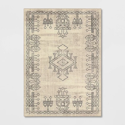 Hancock Distressed Center Motif Beige - Threshold™ | Target