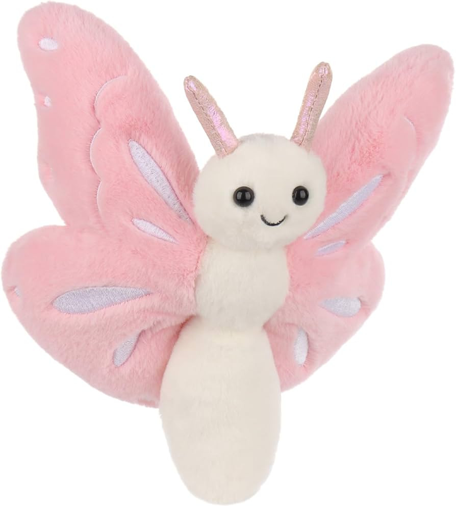 Apricot Lamb Pink Butterfly Plush Stuffed Animals for Kids, Soft Cute Plush Toys for Baby Girl an... | Amazon (US)