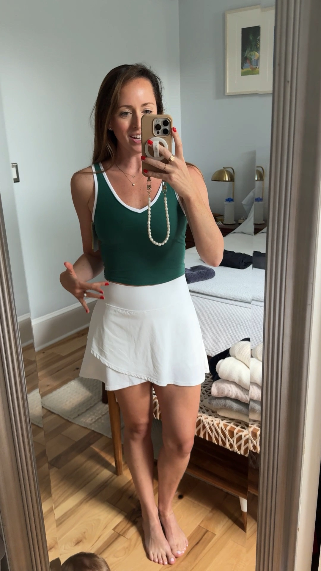 Athleisure outfit from Target. Dark green top with piping - feels identical to lulu align top. Small in both - TTS#LTKSummerEdit

#LTKActive #LTKStyleTip