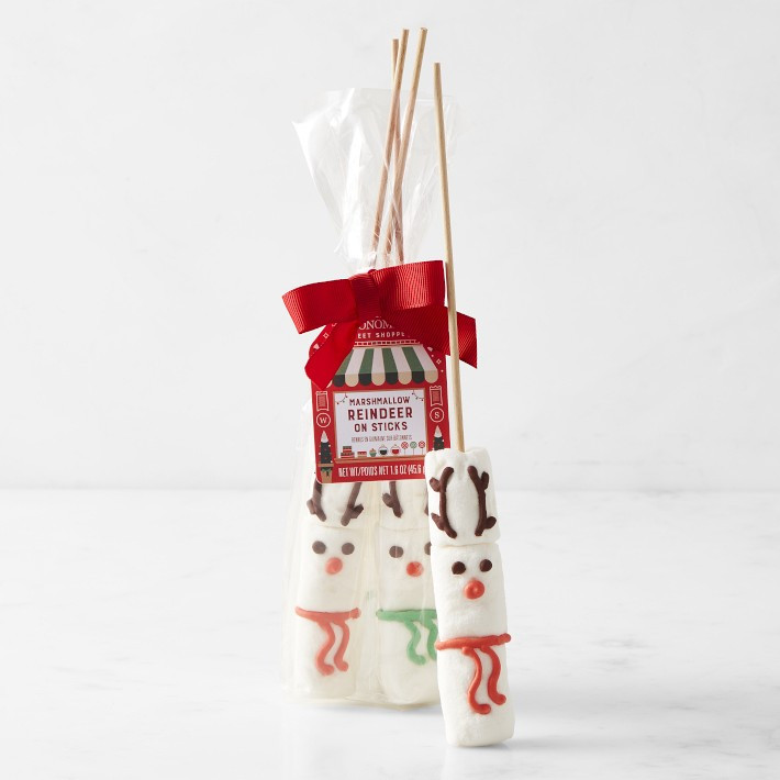 Marshmallow Reindeer on Sticks, Set of 4 | Williams-Sonoma