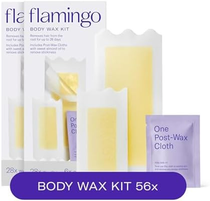 Flamingo Wax Strips for Hair Removal, Women's Body Wax Kit, Pack of 2 | Amazon (US)