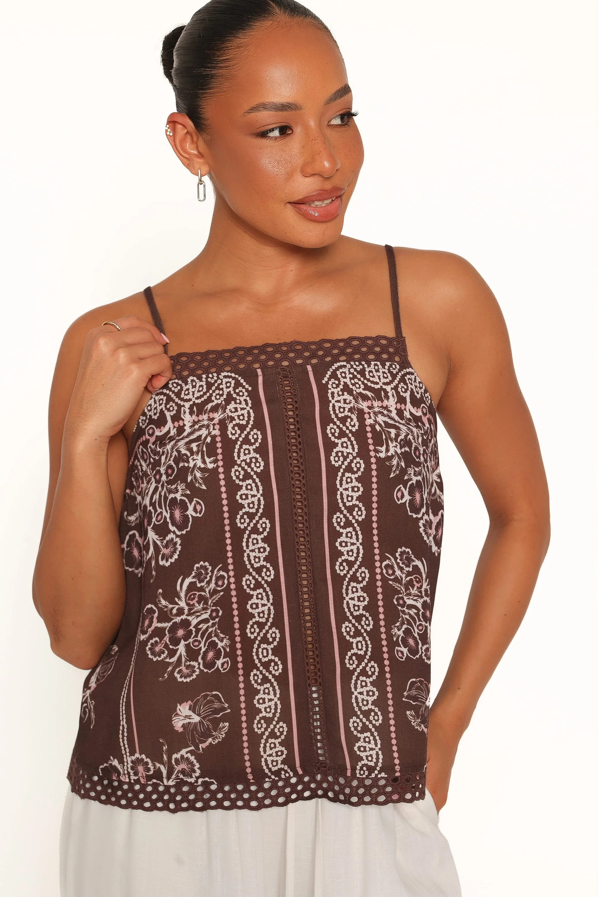 Erina Tank - Brown Bandana | Petal & Pup (US)