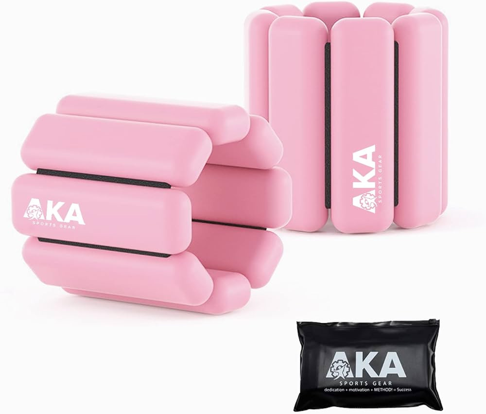 AKA Lot de 2 bracelets de poids réglables en silicone durable (0 à 0,5 kg) pour poignet et chev... | Amazon (CA)
