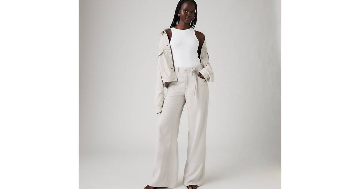 Xl Baggy Straight Linen Blend Women's Pants | Levi's US