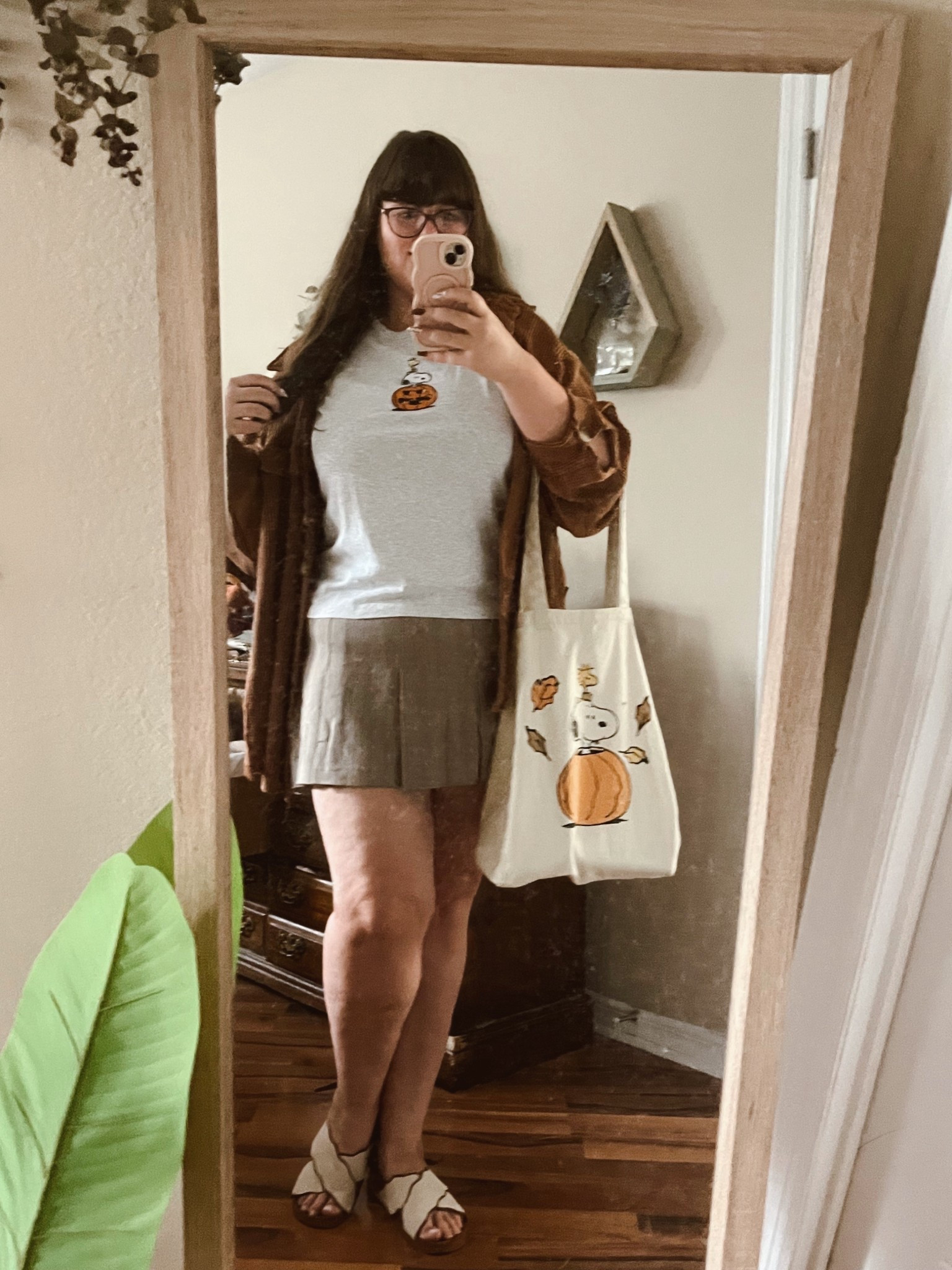 Fall OOTD 🍁 

Ltkmidsize / LTKSeasonal / LTKsalealert / LTKitbag / ltkfindsunder100 / ltkfindsunder50 / ootd / outfit of the day / plus size outfit / fall outfits / plus size outfit / midsize outfit / midsize outfits / snoopy / snoopy shirt / it bag / snoopy tote bag / tote bag / fall / autumn / autumn outfit / autumn outfits / skort / skorts / pleated skort / pleated skorts / brown shacket / brown sweater / sweater / fall sweater / fall sweaters / sweaters / brown skort / mini skort / mini skirt / mini skirts / t-shirt / tee shirt / seasonal outfit / sale / sale alert 

#LTKFallSale #LTKPlusSize #LTKStyleTip