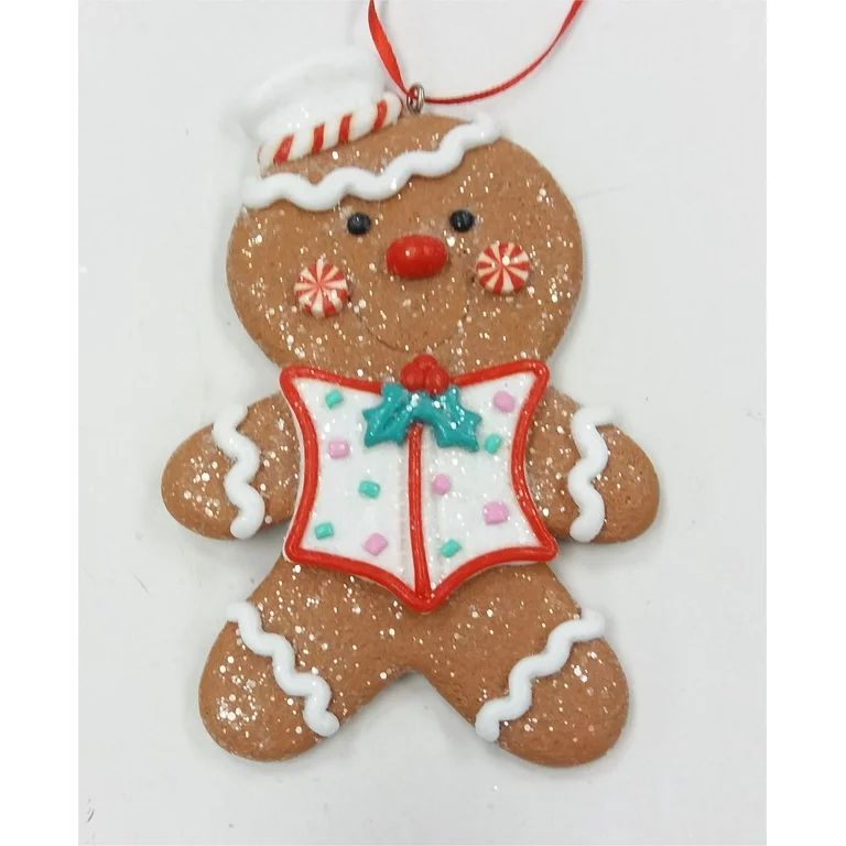 Holiday Time Gingerbread Boy With Chef Hat Ornament, 4.25" | Walmart (US)