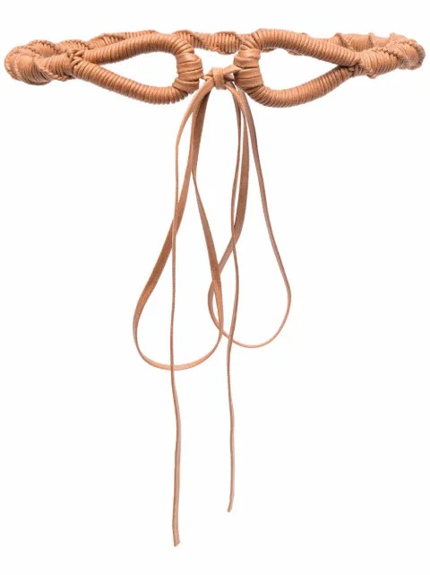 interwoven tassel-detail belt | Farfetch (US)