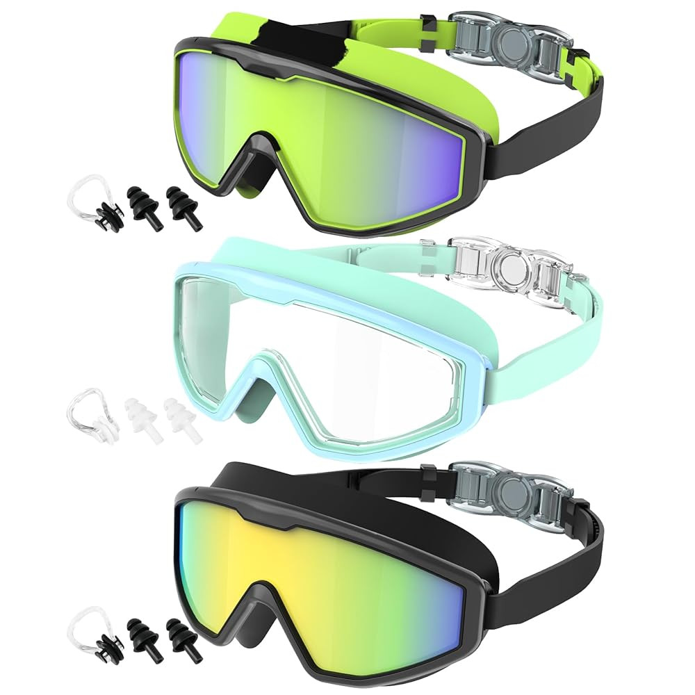 CIFOYA Swim Goggles Kids Swimming-Goggles: Anti Fog Leakproof UV400 with Ear Plugs for Youth Boys... | Amazon (CA)