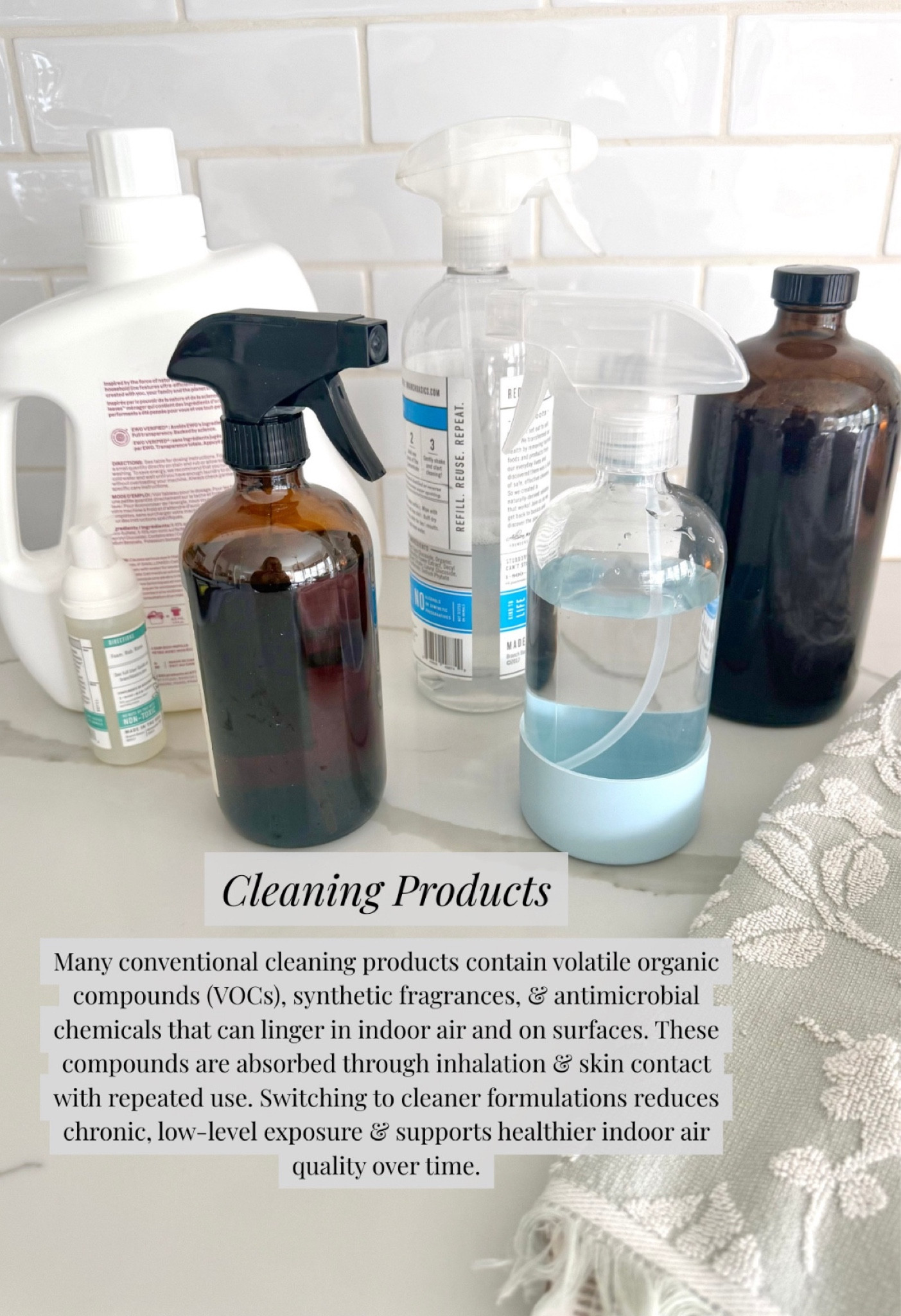 My go-to Lo-Tox cleaners that I can feel good about using! The dark bottle is a brand called Pure Sweep that is local to Athens, you can use my code Losweep for 10% off if you are a new customer! The can use my code Lochandler for 15% at Branch Basics! 

 #LTKHome