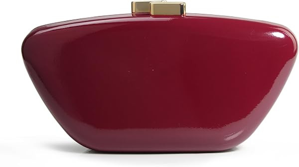 HOXIS Glossy Patent Leather Evening Clutch Bag with Detachable Chain Women's Purse for Wedding Pa... | Amazon (US)