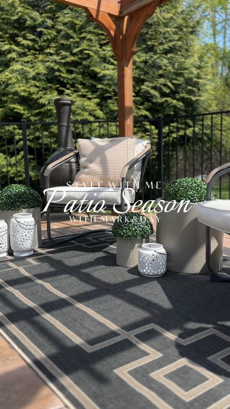 Patio Season is here which means it’s time to freshen up your outdoor living spaces. 

When styled and designed correctly, your outdoor living areas can feel like a true extension of your home. This season, I am refreshing a conversation seating area with neutral pieces curated from Mark & Day #ad.

Use Code FYA15 for an exclusive discount on your order 

The foundation of any outdoor space is a great area rug. Area rugs help you define the “room”, this is especially key if you are looking to create different areas (lounging, dining, etc.) on a larger deck or patio. 

Easy Tips for Styling Your Outdoor Living Space:
-Use an outdoor rug to define a space and also as an opportunity to incorporate pattern
-Greenery is your friend: plants add life and color to your space. Opt for low-maintenance options in pots for easy rearranging
-Accessorize with Intention: accessories will make your patio come together and truly feel like an extension of the home. Look for accent tables, lanterns, and throw pillows that compliment your aesthetic

#LTKVideo #LTKhome #LTKSeasonal