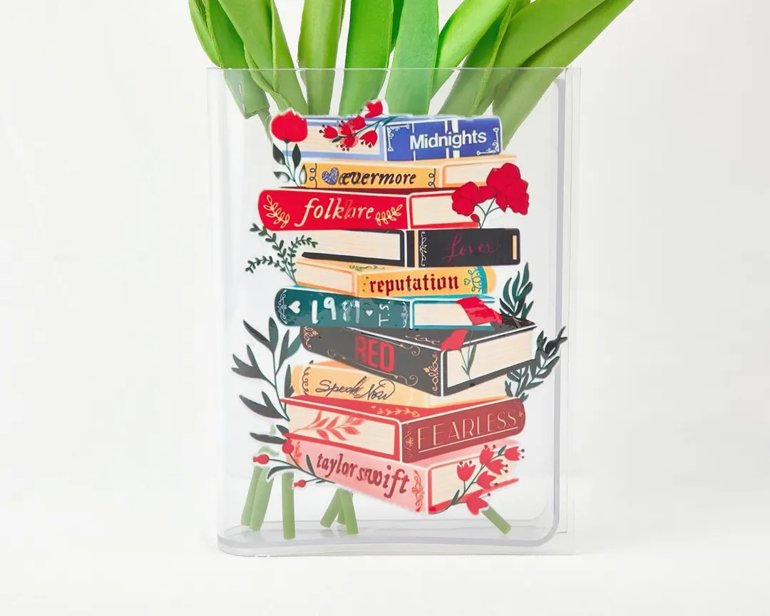 Personalized Eco-friendly Acrylic Book Vase for Book Lovers, Custom Book Vase With Your Favorite ... | Etsy (US)